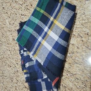 Plaid Blanket scarf